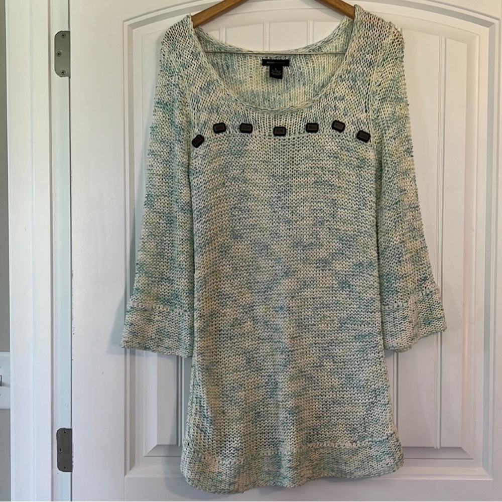 BCBGMAXAZRIA Swim Crochet Coverup L